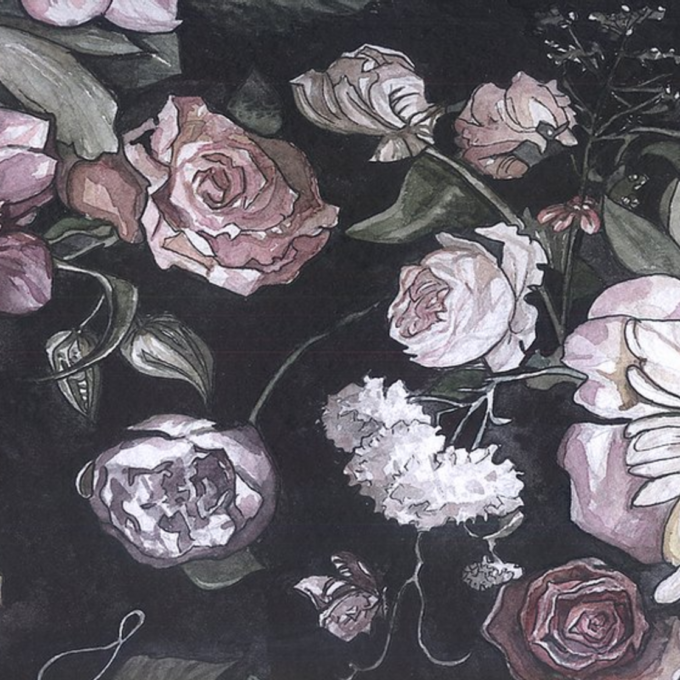 Цветы illustrator Katie Lokotska