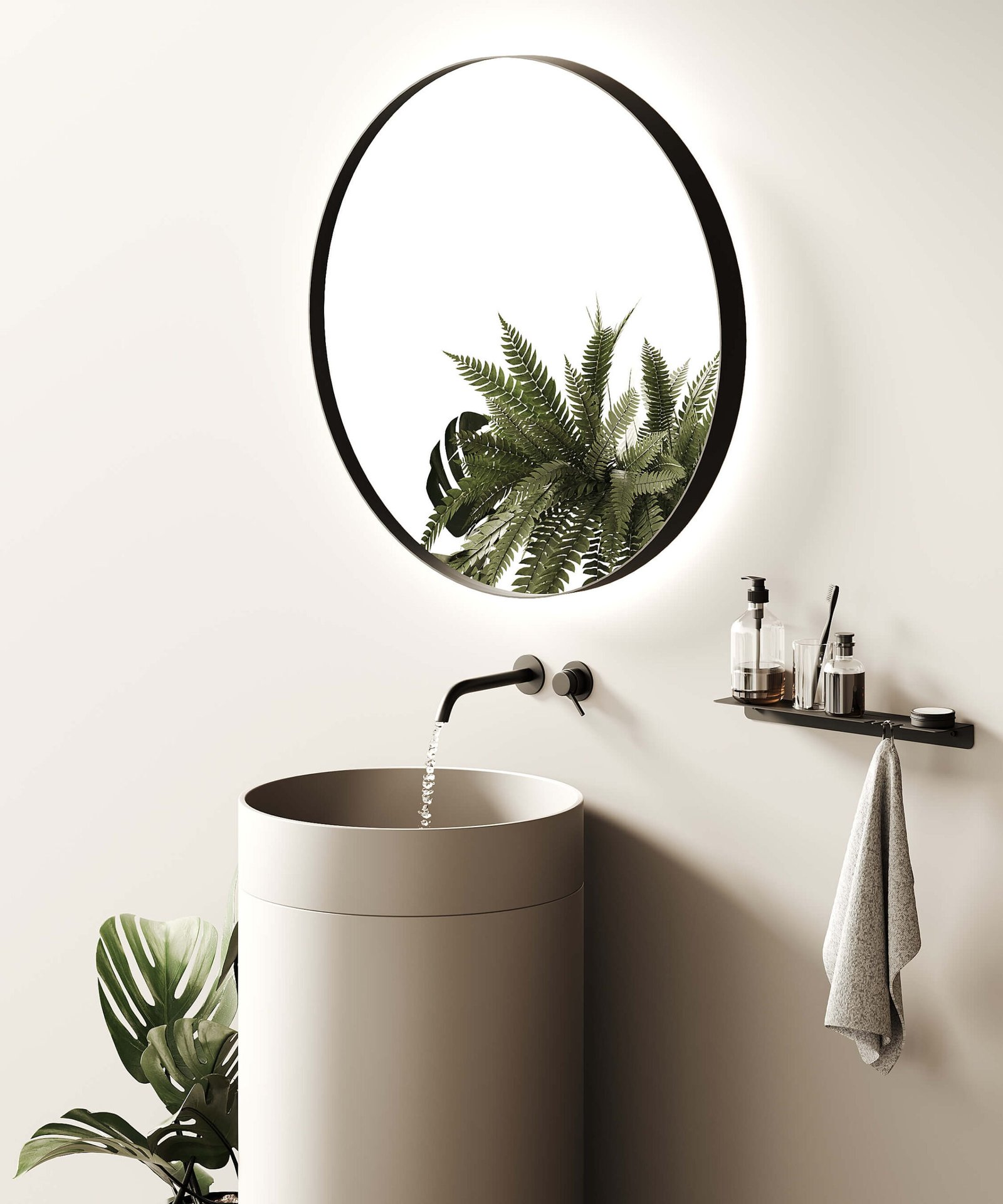 Кругле дзеркало ROUNDCORNER з підсвічуванням - Зображення 4