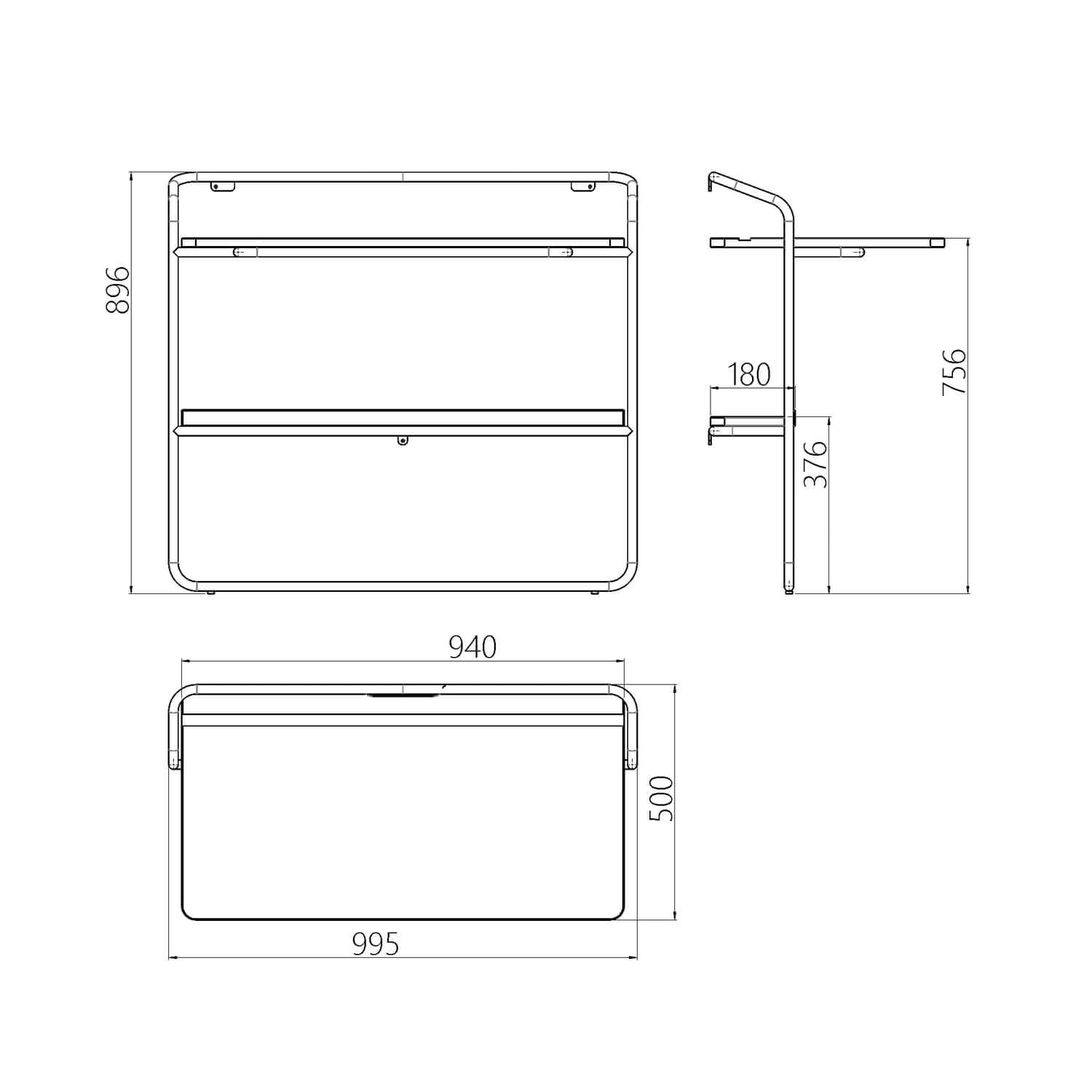 Пристінний консольний столик Cercano - Зображення 10