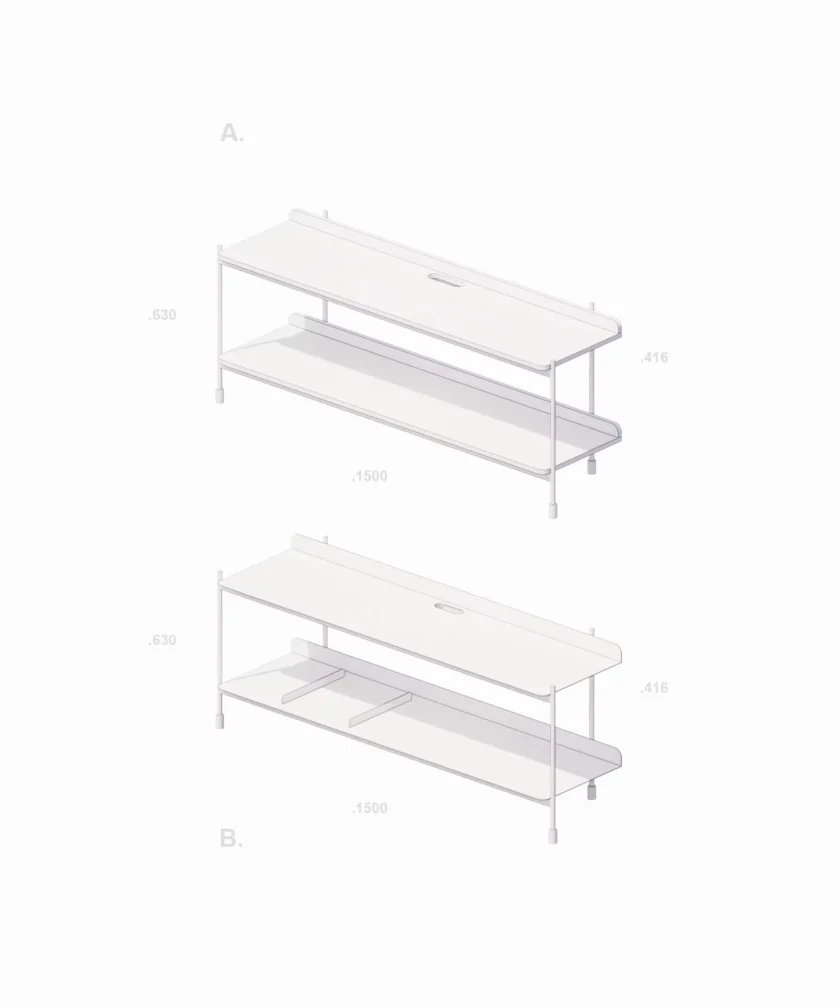 Металевий стелаж “Spacious TV Stand” для зони ТВ