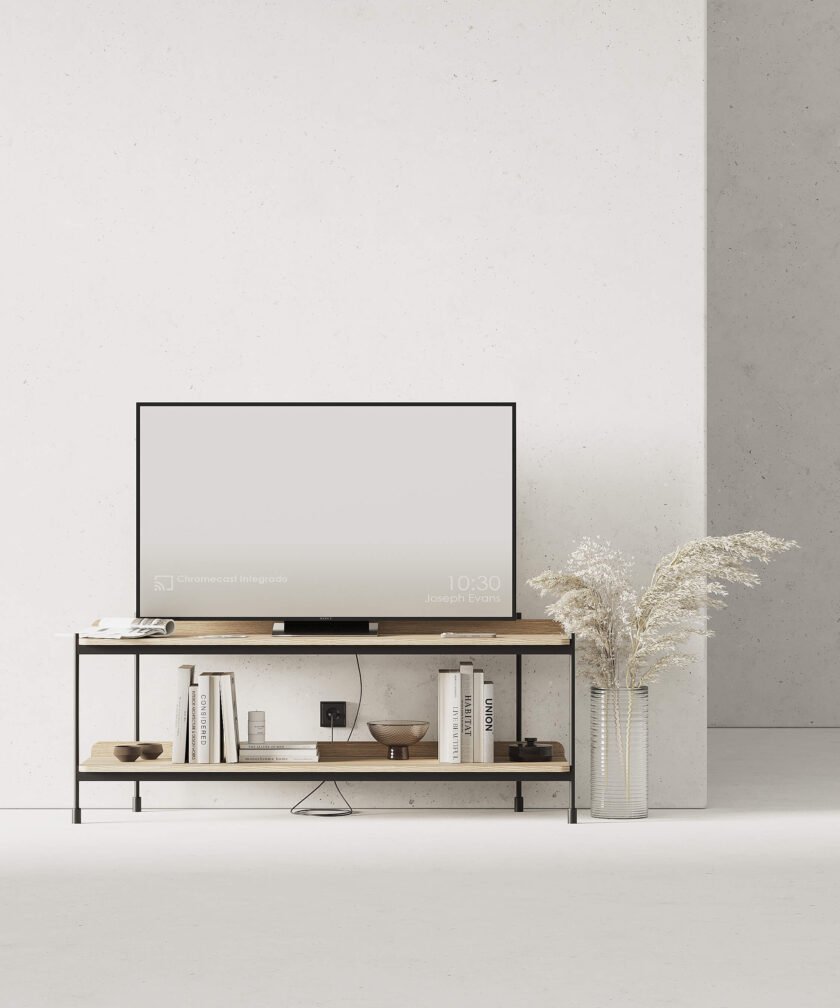 Металевий стелаж “Spacious TV Stand” для зони ТВ