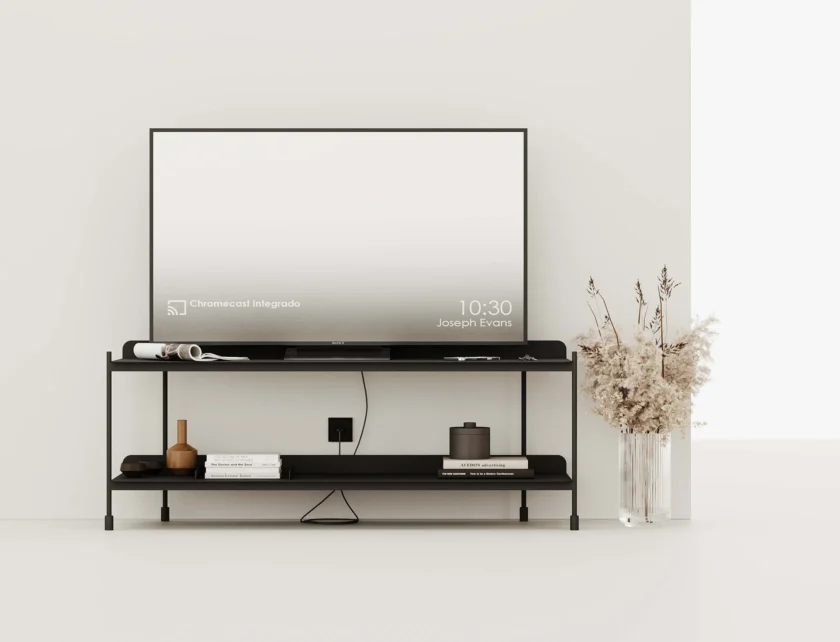 Металевий стелаж SPACIOUS WIDE для зони ТВ