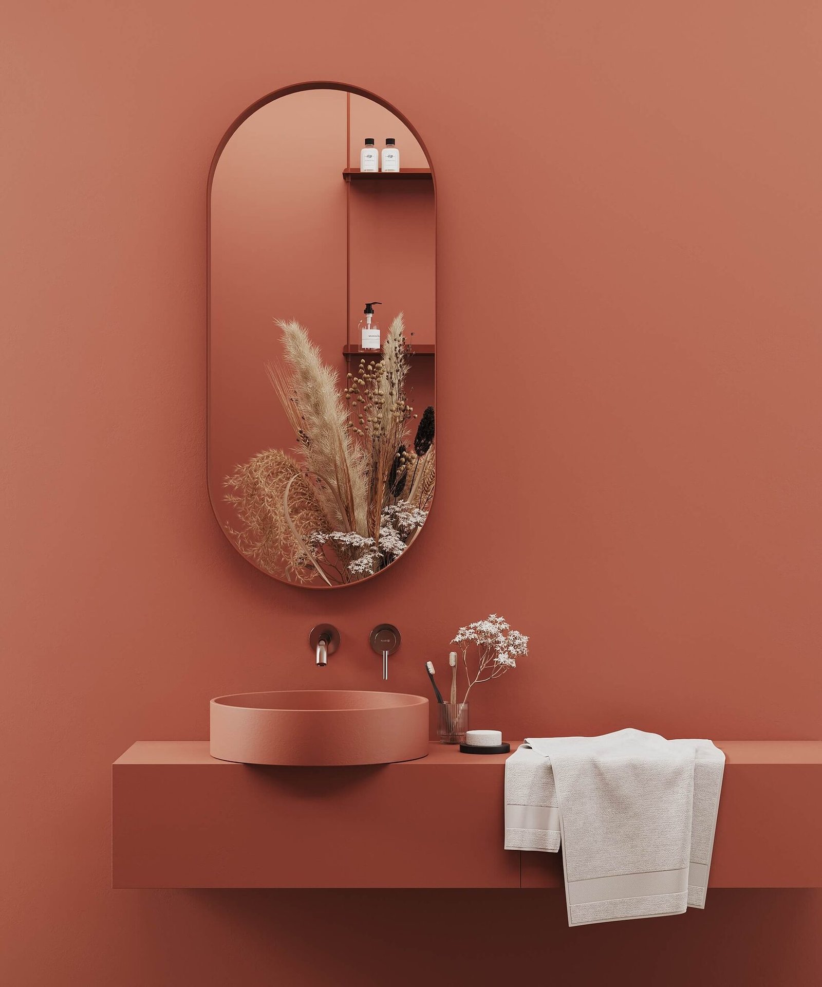 Овальне дзеркало OVALCORNER з підсвічуванням