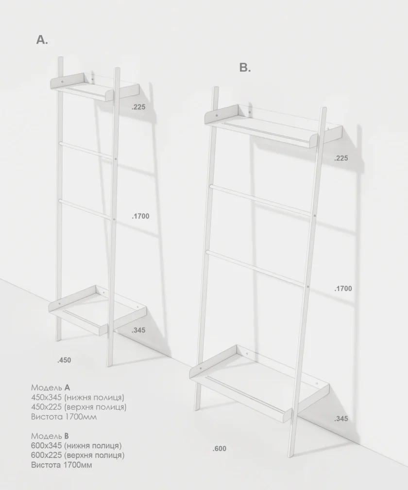 Пристінні драбинки STRAIGHT CORNER